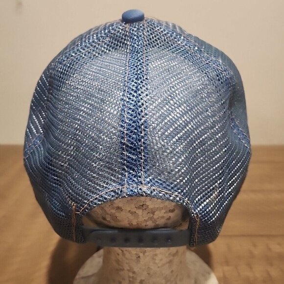 Pioneer Machinery Logo Patch Trucker Hat Cap Blue Snap Back Adjustable Mesh - Picture 3 of 6